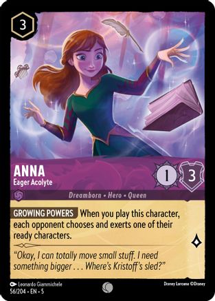 Anna - Acolyte impatiente (56/204) - Ciels chatoyants Feuille froide 