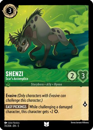 Shenzi - Le complice de Scar (70/204) - Ciels chatoyants Feuille froide 