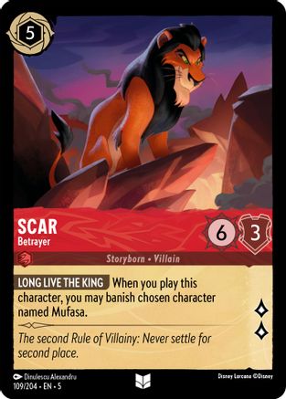 Scar - Betrayer (109/204) - Shimmering Skies Cold Foil 