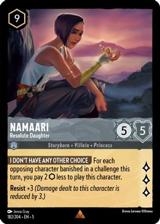 Namaari - Fille résolue (182/204) - Ciels chatoyants Feuille froide 