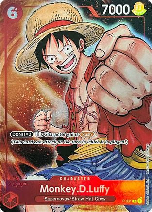 Monkey.D.Luffy (Collection de cartes premium - Édition Bandai Card Games Festival 2023-2024 -) (P-001) - Cartes promotionnelles One Piece Foil 