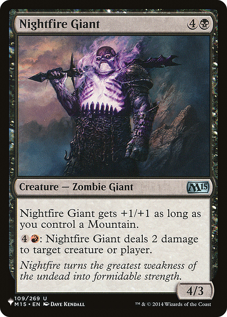 Nightfire Giant (LIST-M15-109) - The List