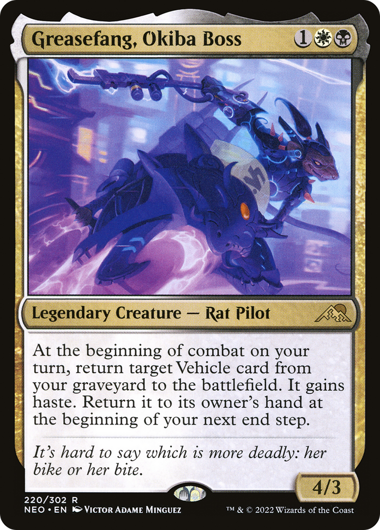 Greasefang, Okiba Boss (NEO-220) - Kamigawa : Dynastie Néon