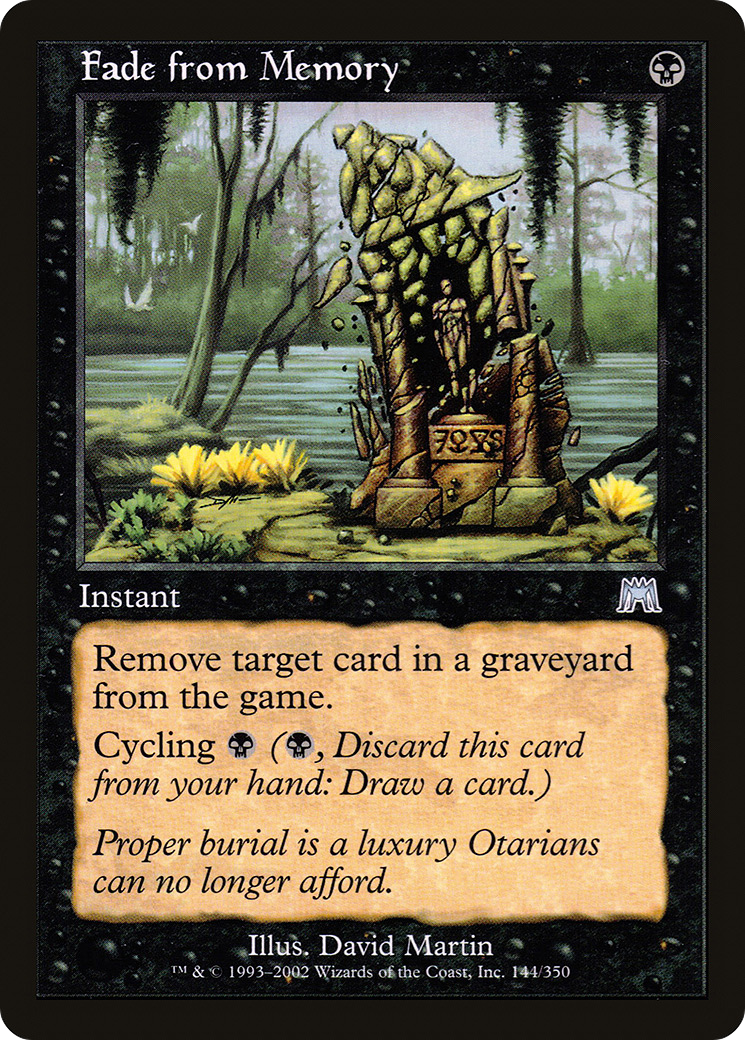 Fade from Memory (ONS-144) - Onslaught Foil 