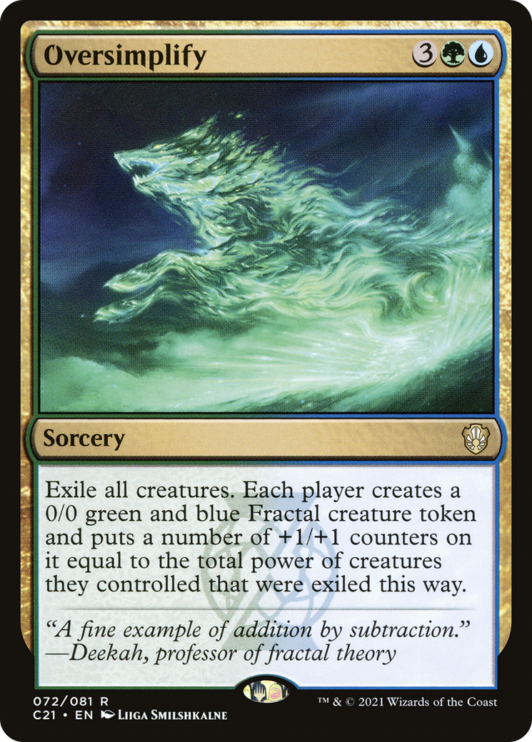 Simplifier à outrance (C21-072) - Commander 2021 