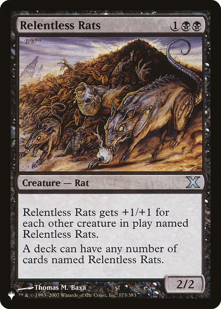 Relentless Rats (LIST-10E-173) - The List