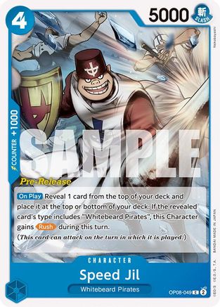 Speed ​​Jil (OP08-049) - Cartes de pré-sortie Two Legends 