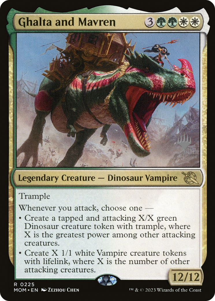 Ghalta and Mavren (PPMOM-225P) - March of the Machine Promos Foil