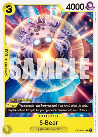S-Bear (OP08-113) - Cartes de pré-sortie Two Legends 