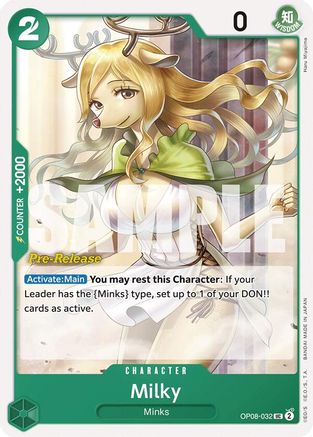 Milky (OP08-032) - Cartes de pré-sortie Two Legends 