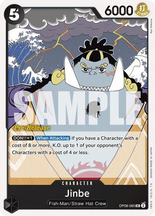 Jinbe (OP08-085) - Cartes de pré-sortie Two Legends