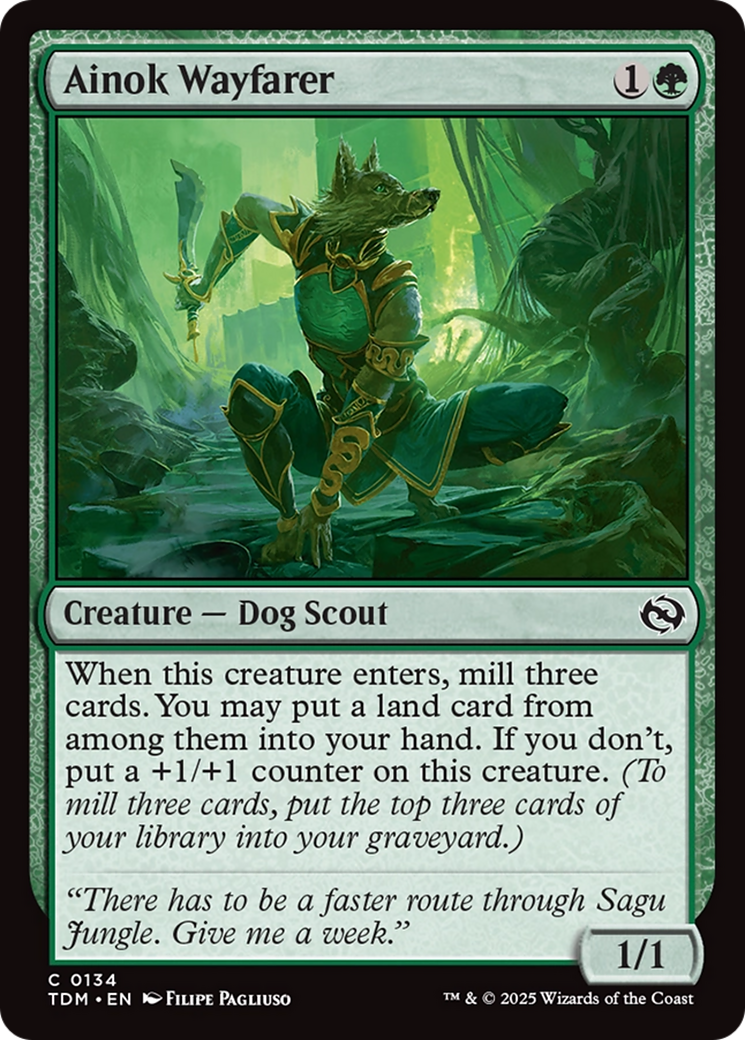 Ainok Wayfarer (TDM-134) - Tarkir : Dragonstorm Foil 
