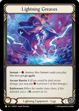 Lightning Greaves (ROS071) - Rosetta Rainbow Foil