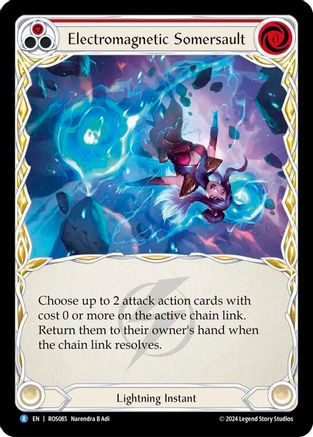 Electromagnetic Somersault (Red) (ROS085) - Rosetta Rainbow Foil
