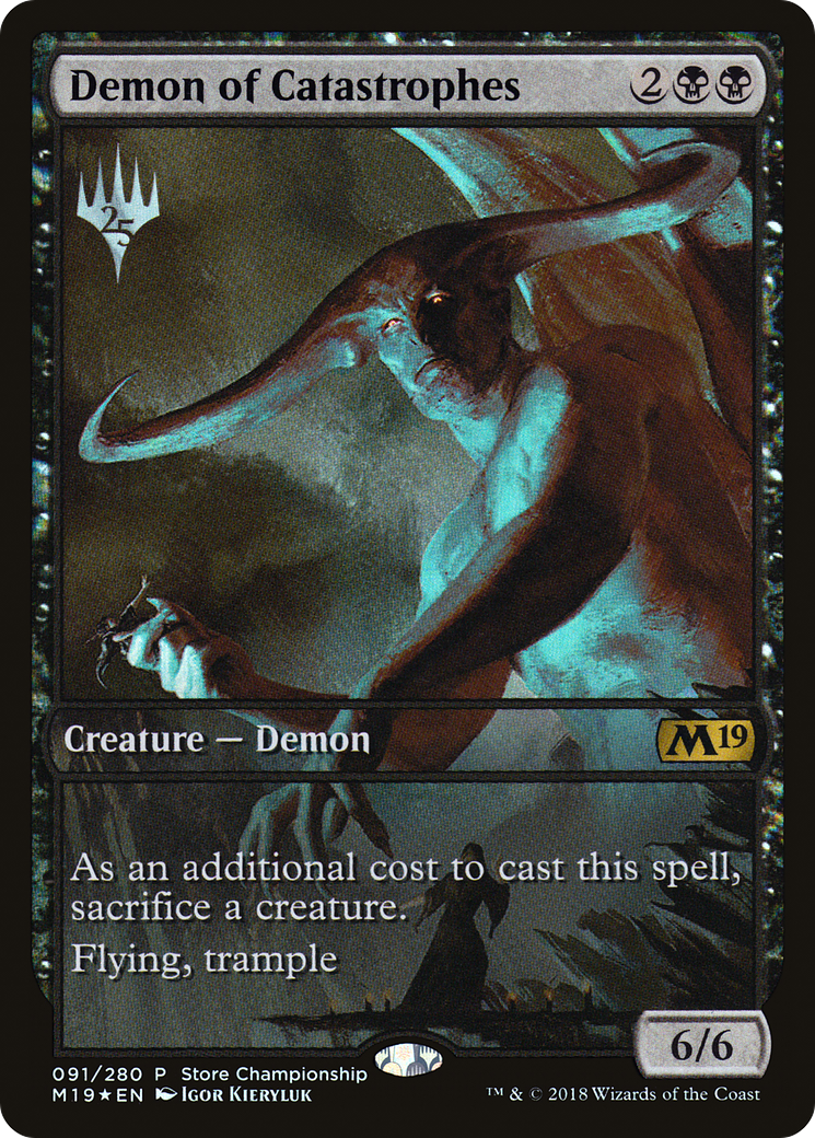 Demon of Catastrophes (GAME-091) - Core Set 2019 Promos Foil