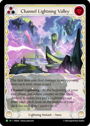 Channel Lightning Valley (Extended Art) - FAB264 (FAB264) - Flesh and Blood : Cartes promotionnelles à froid 