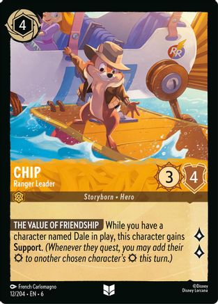 Chip - Ranger Leader (12/204) - Feuille froide de la mer d'Azurite 