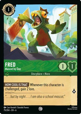 Fred - Mascotte de jour (75/204) - Feuille froide de mer azurite 