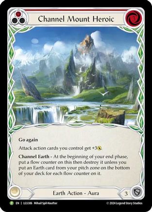 Channel Mount Heroic - LGS306 (LGS306) - Chair et Sang : Cartes promotionnelles à feuille froide 