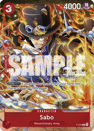 Sabo (Pack événement CS 2024) (P-044) - Cartes promotionnelles One Piece Foil