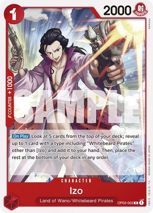 Izo (OP03-003) - Deck de démarrage 15 : Edward.Newgate ROUGE 