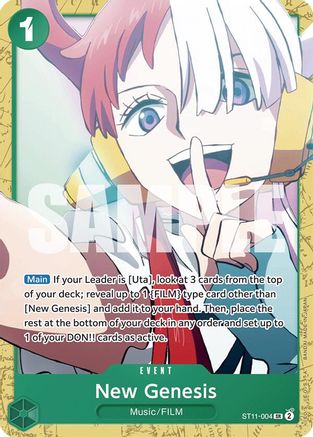 New Genesis (ST11-004) - Deck de démarrage 16 : Uta vert Foil 