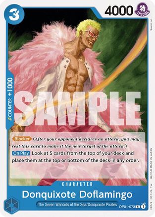 Donquixote Doflamingo (OP01-073) (OP01-073) - Deck de démarrage 17 : Donquixote Doflamingo BLEU 