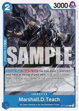 Marshall.D.Teach (ST17-005) - Deck de démarrage 17 : Donquixote Doflamingo BLEU 
