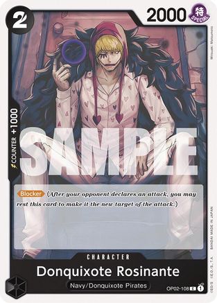 Donquixote Rosinante (OP02-108) - Deck de démarrage 19 : Fumeur NOIR
