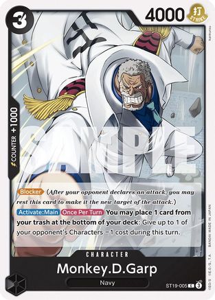 Monkey.D.Garp (ST19-005) - Deck de démarrage 19 : Smoker noir 