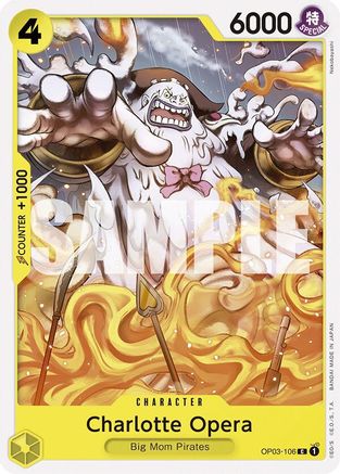 Charlotte Opera (OP03-106) - Deck de démarrage 20 : Charlotte Katakuri JAUNE 