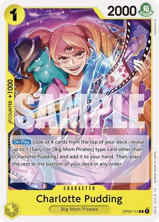 Charlotte Pudding (OP03-112) (OP03-112) - Deck de démarrage 20 : Charlotte Katakuri JAUNE 