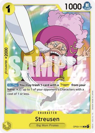 Streusen (OP03-115) - Deck de démarrage 20 : Charlotte Katakuri JAUNE 