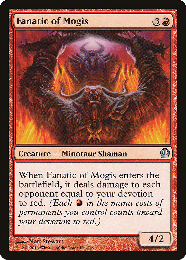 Fanatique de Mogis (THS-121) - Theros Foil 