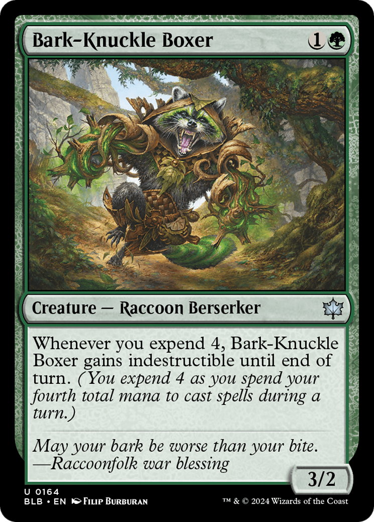 Boxer aux articulations d'écorce (BLB-164) - Bloomburrow Foil 