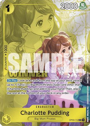 Charlotte Pudding (Pack gagnant 2024 oct.-déc.) (OP03-112) - Cartes promotionnelles One Piece Foil