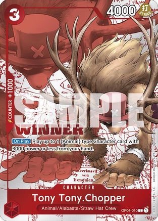 Tony Tony.Chopper (Pack gagnant 2024 oct.-déc.) (OP04-010) - Cartes promotionnelles One Piece Foil