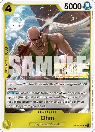Ohm (Judge Pack Vol. 4) (OP05-101) - Cartes promotionnelles One Piece Foil 