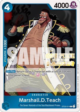 Marshall.D.Teach (Judge Pack Vol. 4) (ST03-014) - Cartes promotionnelles One Piece Foil
