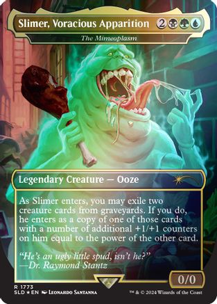 Slimer, Voracious Apparition - The Mimeoplasm (Rainbow Foil) (SLD-1773) - Secret Lair Drop Series Foil