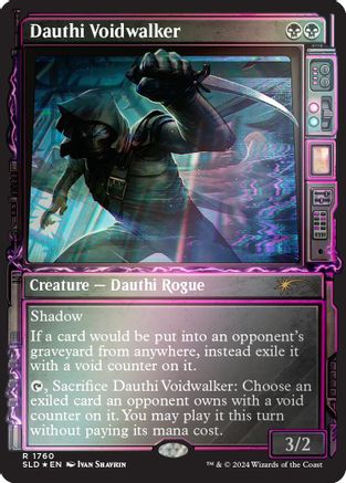 Dauthi Voidwalker (Rainbow Foil) (SLD-1760) - Secret Lair Drop Series Foil