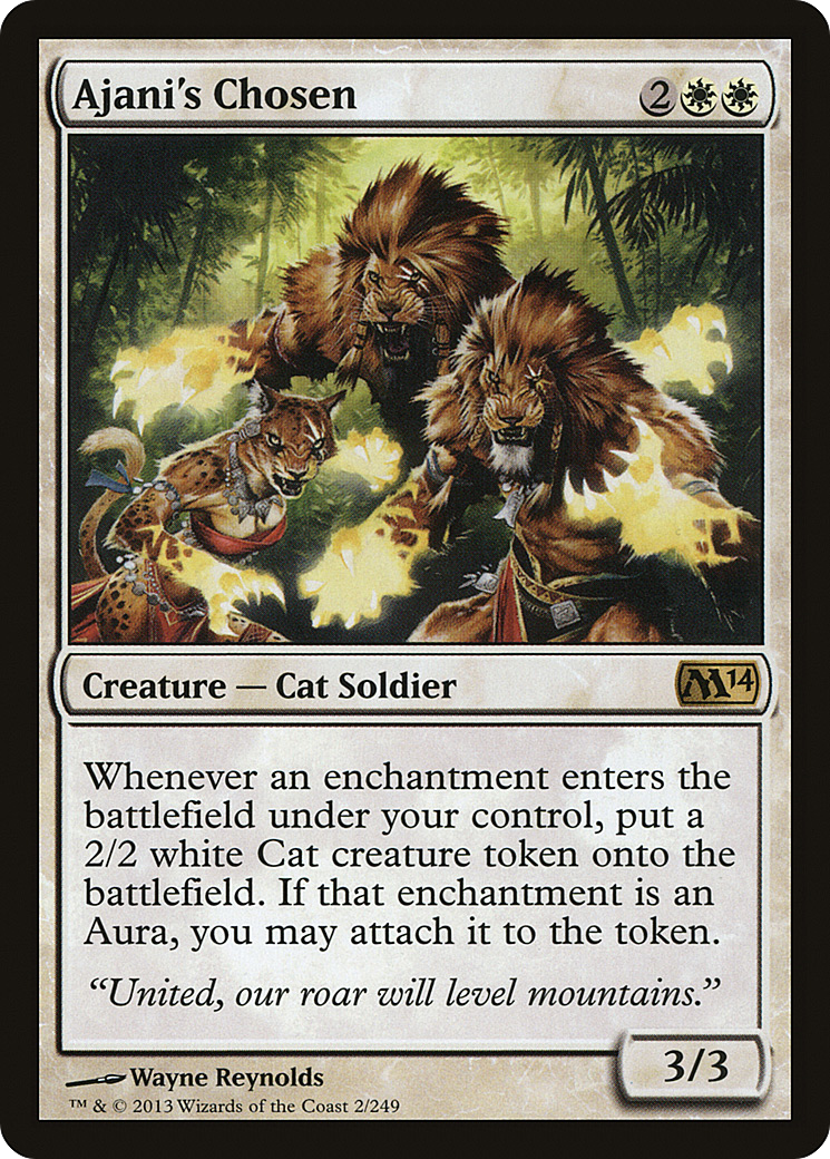 L'Élu d'Ajani (M14-002) - Magic 2014 Foil