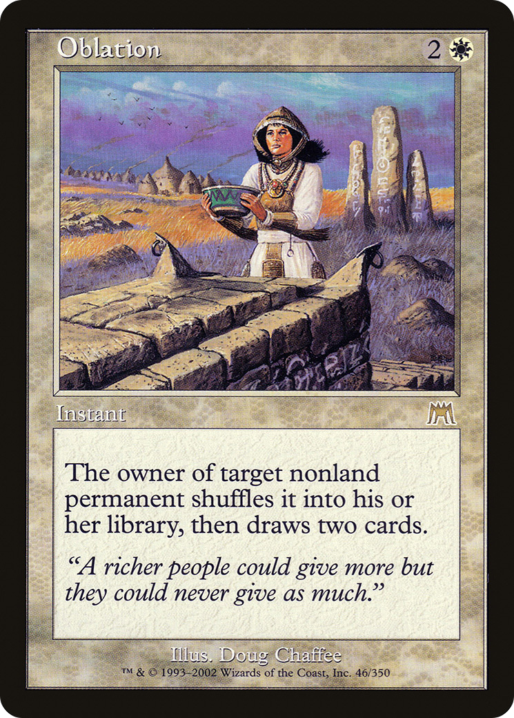 Oblation (ONS-046) - Onslaught Foil 