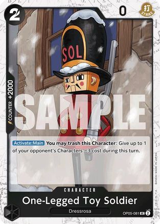 Soldat de plomb unijambiste (Jolly Roger Foil) (OP05-081) - Booster Premium - Le meilleur - Foil 
