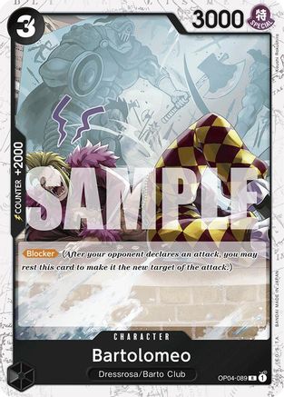 Bartolomeo (OP04-089) (Jolly Roger Foil) (OP04-089) - Booster Premium - Le meilleur - Foil