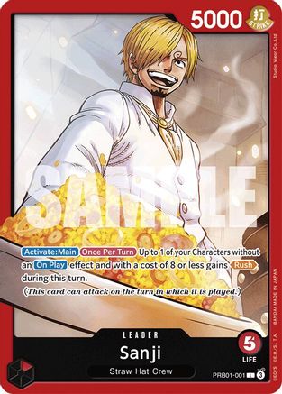 Sanji (PRB01-001) (PRB01-001) - Booster Premium - Le meilleur - 