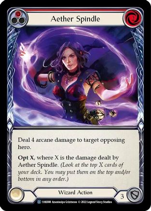 Aether Spindle (Red) (1HK008) - Historic Pack 1 Blitz Deck: Kano