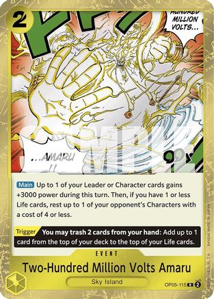 Amaru de deux cents millions de volts (Jolly Roger Foil) (OP05-115) - Booster Premium - Le meilleur - Foil 