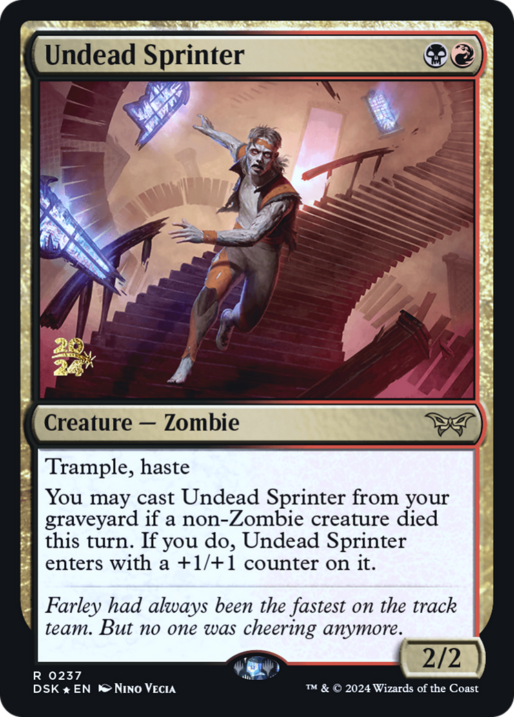 Undead Sprinter (PRE-237) - Duskmourn: House of Horror Promos Foil