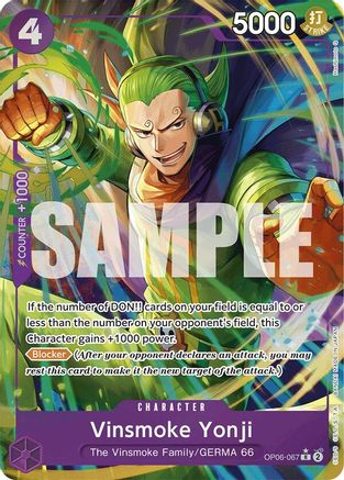 Vinsmoke Yonji (OP06-067) (Art alternatif) (OP06-067) - Booster Premium - Le meilleur - Feuille